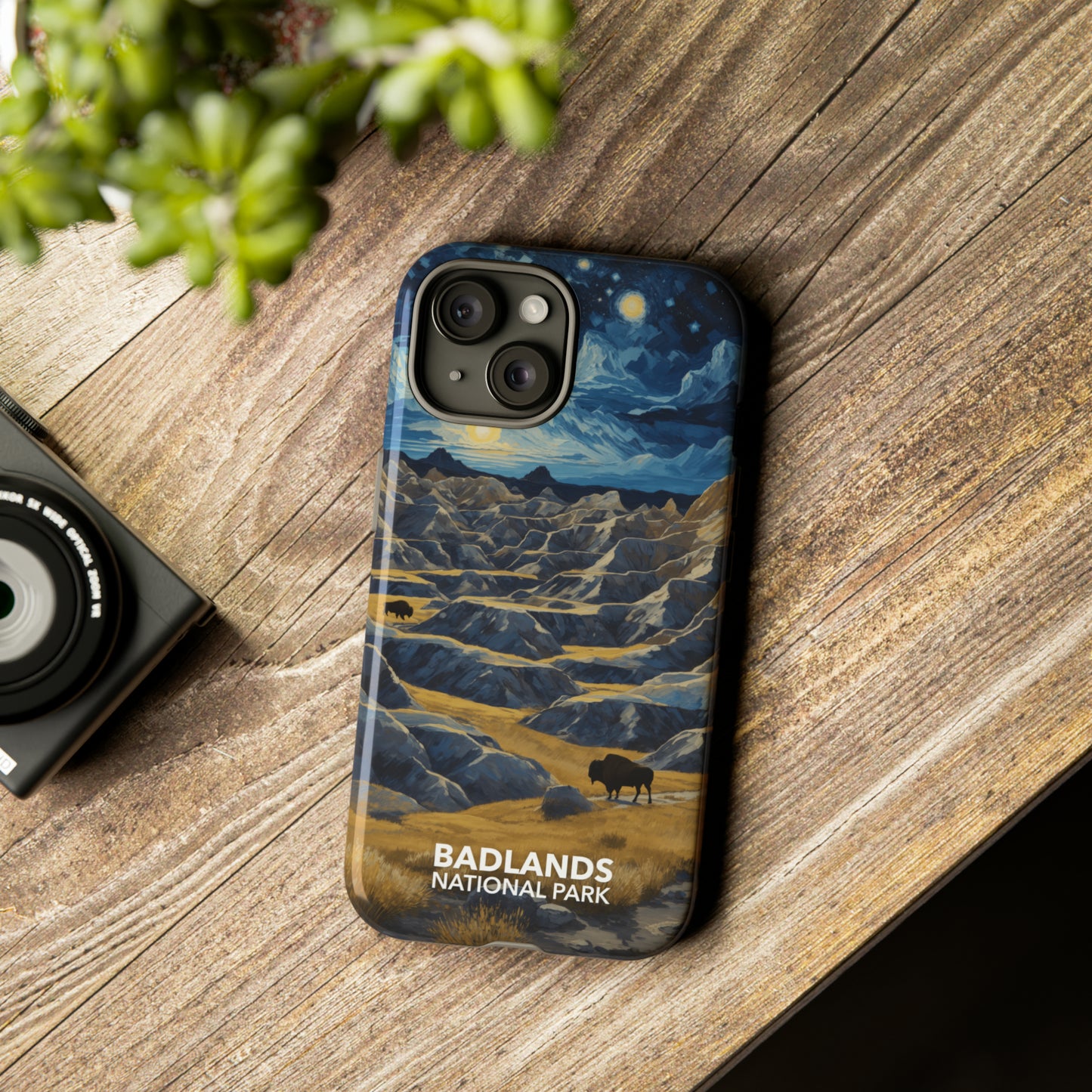 Badlands National Park Phone Case - Starry Night