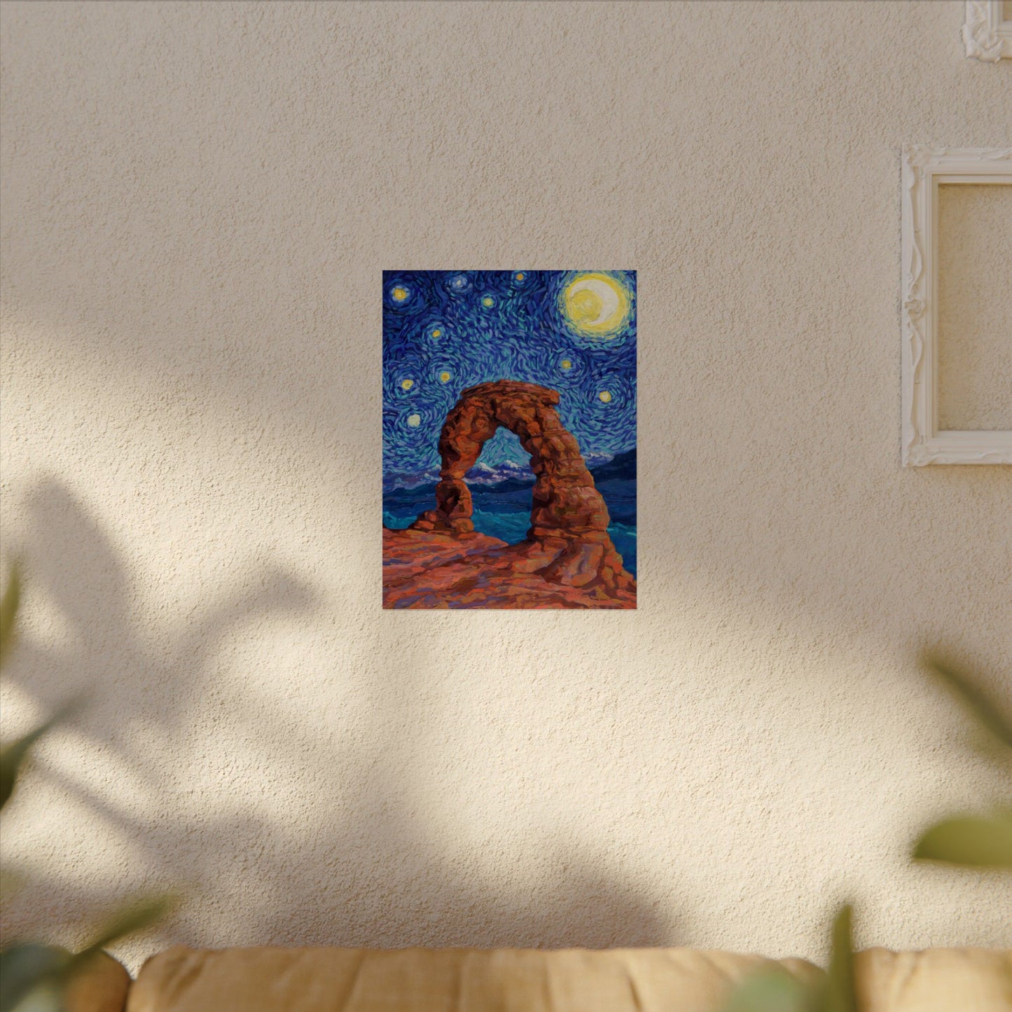 Arches National Park Starry Night Poster - Premium Textured Paper