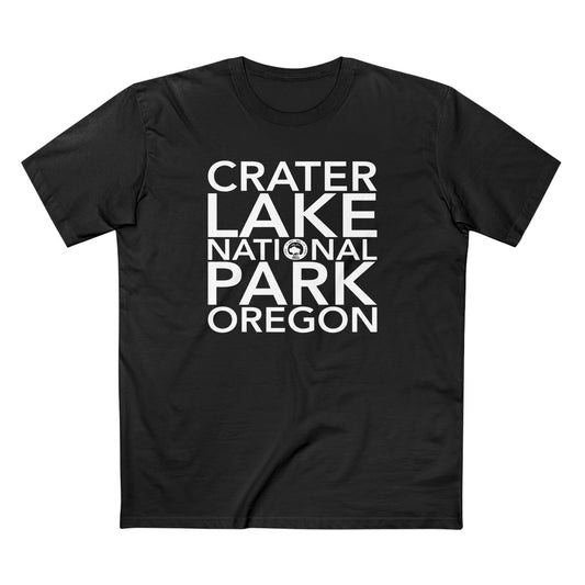 Crater Lake National Park T-Shirt Block Text