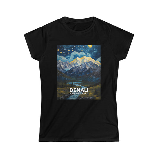 Denali National Park T-Shirt - Women's Starry Night