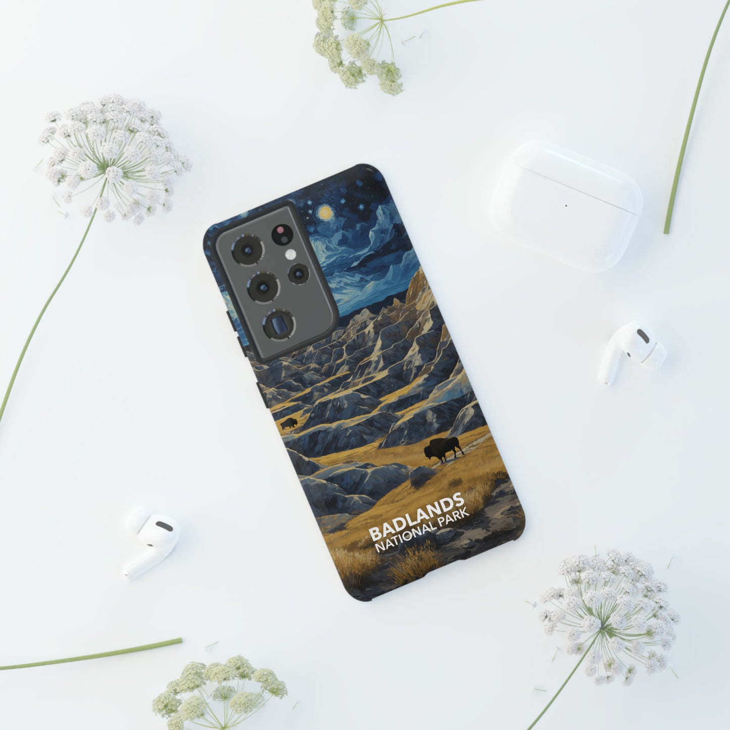 Badlands National Park Phone Case - Starry Night