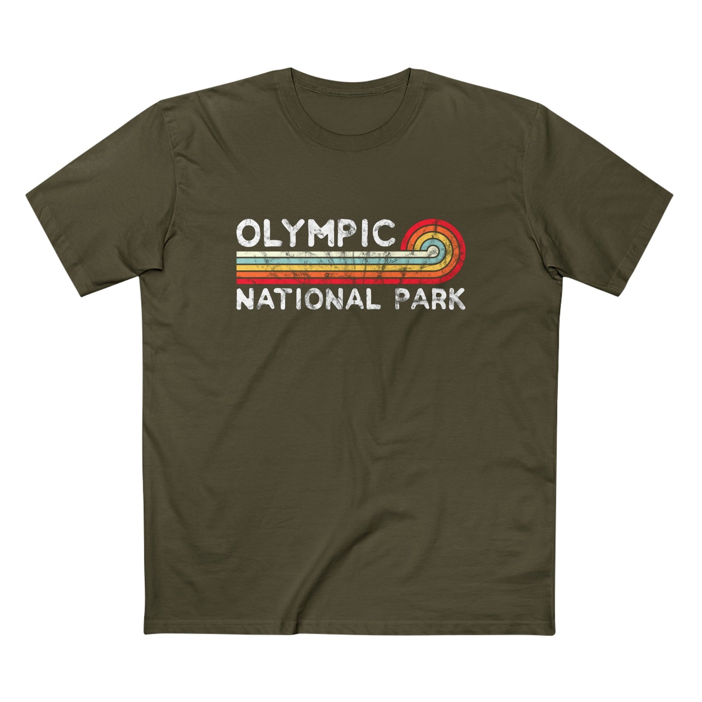 Olympic National Park T-Shirt - Vintage Stretched Sunrise