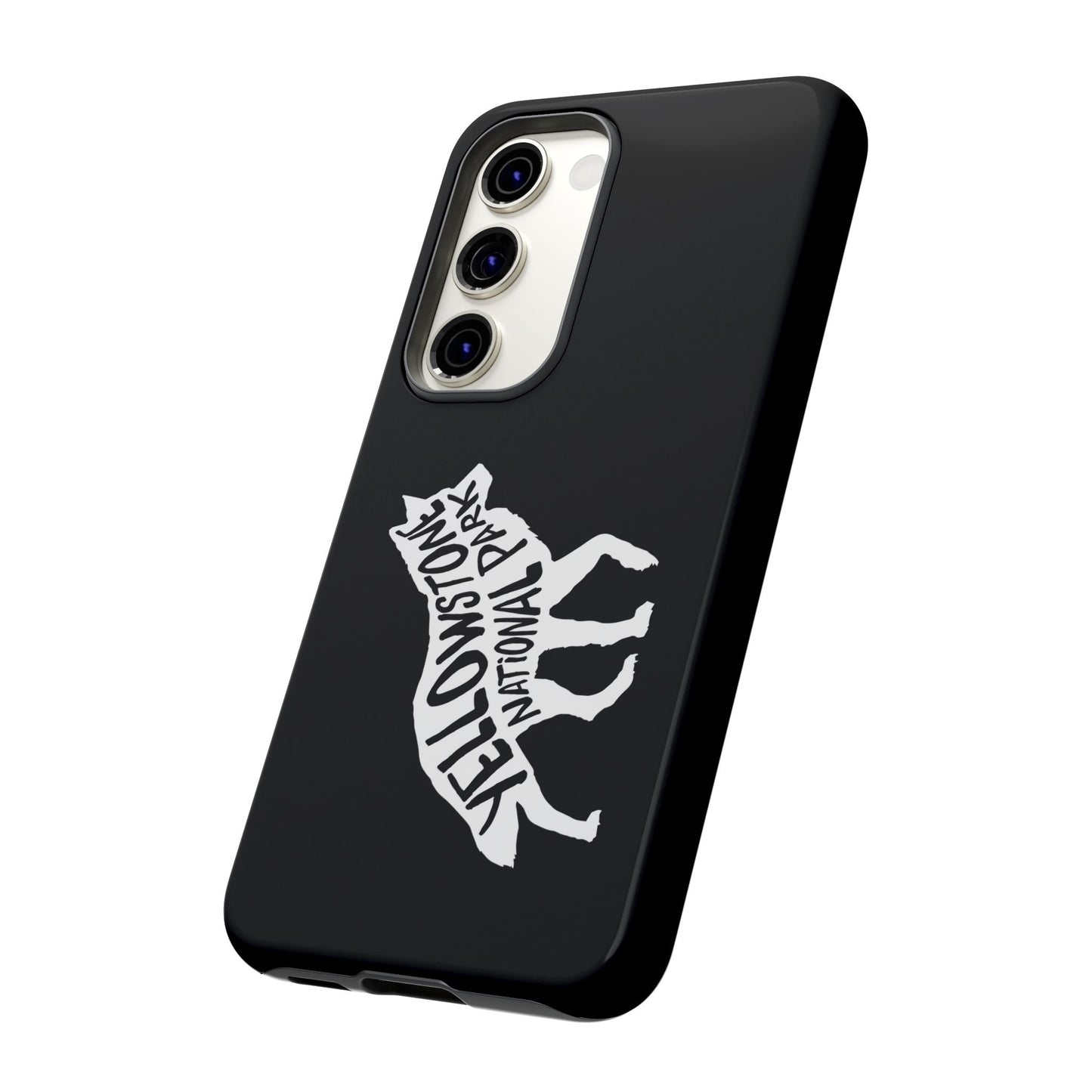 Yellowstone National Park Phone Case - Wolf Design