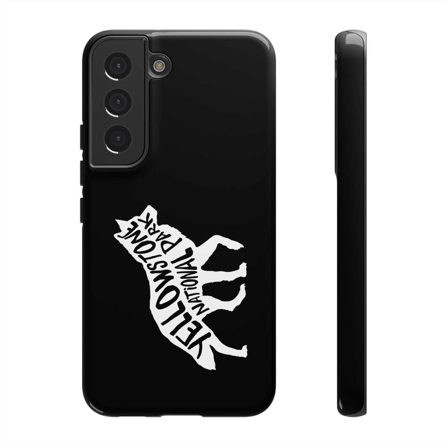 Yellowstone National Park Phone Case - Wolf Design