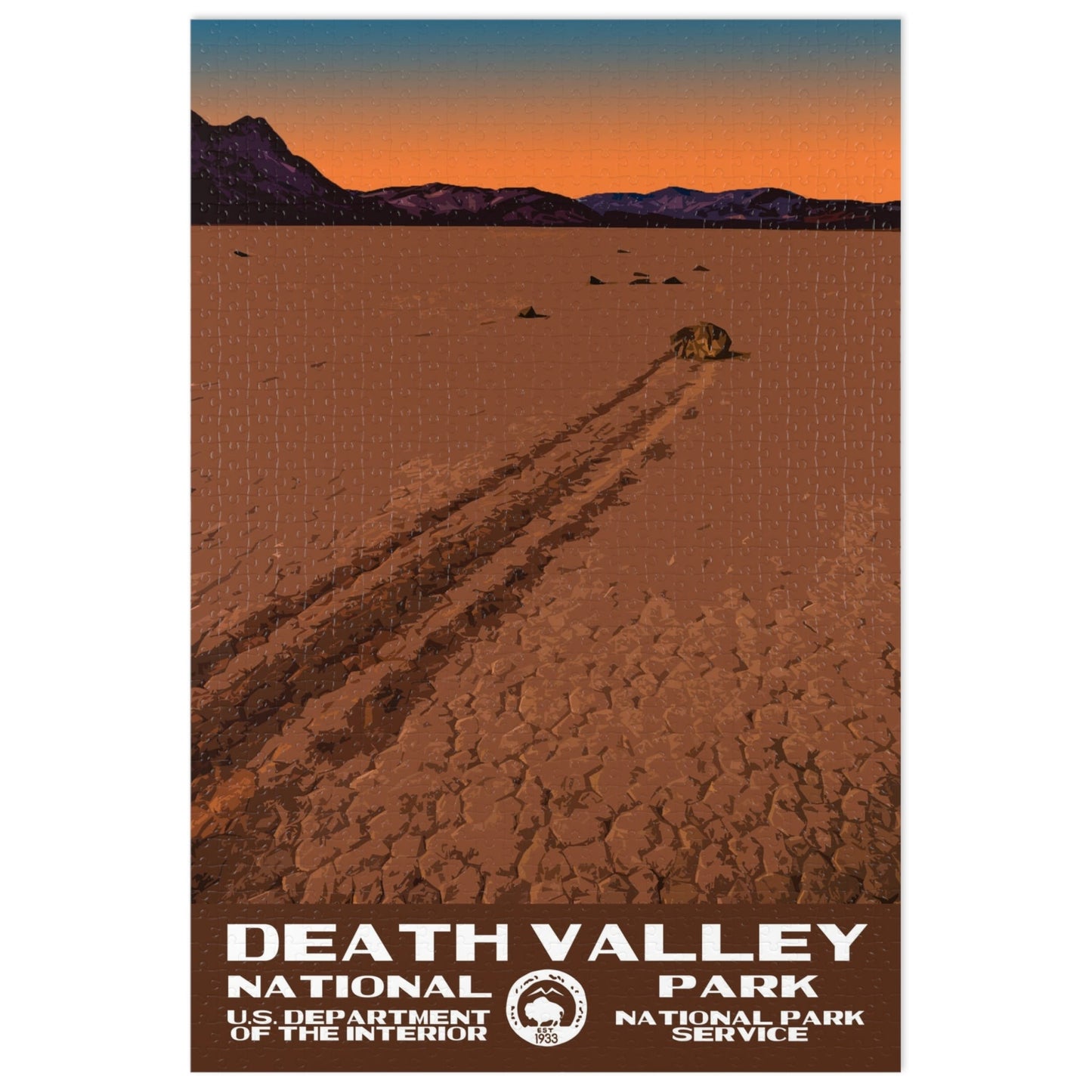 Death Valley National Park Jigsaw Puzzle - Racetrack Playa - 1000 Pieces