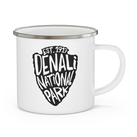 Denali National Park Enamel Camping Mug - Arrowhead