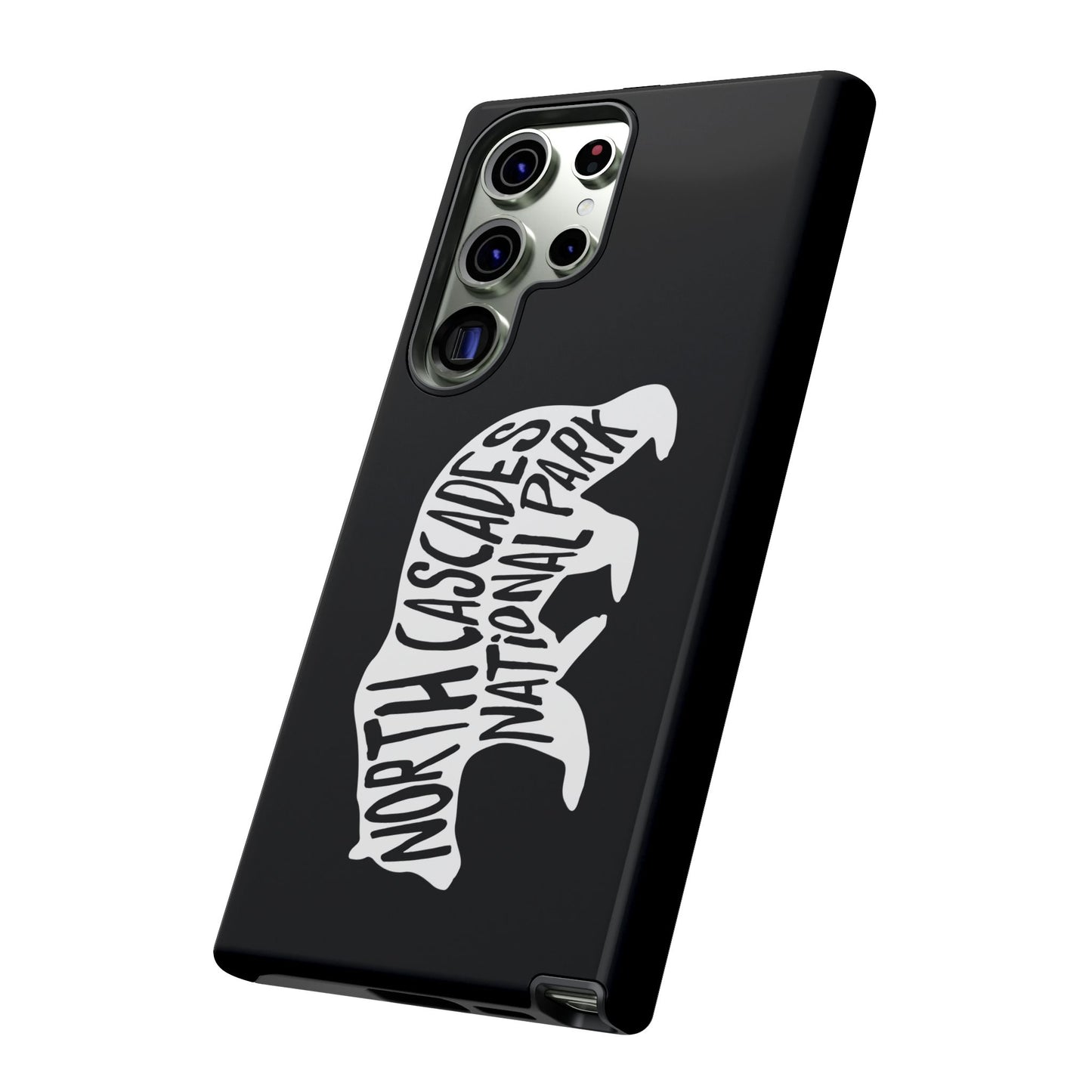 North Cascades National Park Phone Case - Black Bear Design