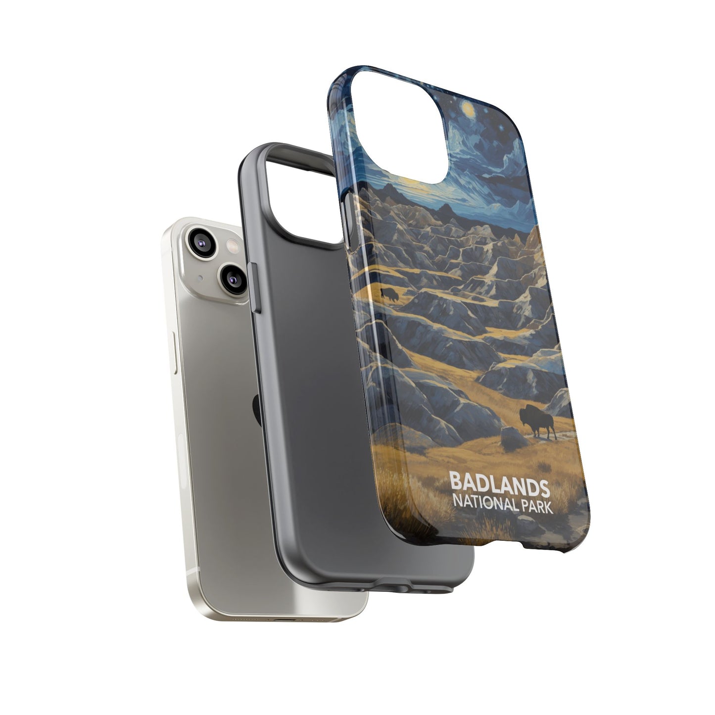 Badlands National Park Phone Case - Starry Night