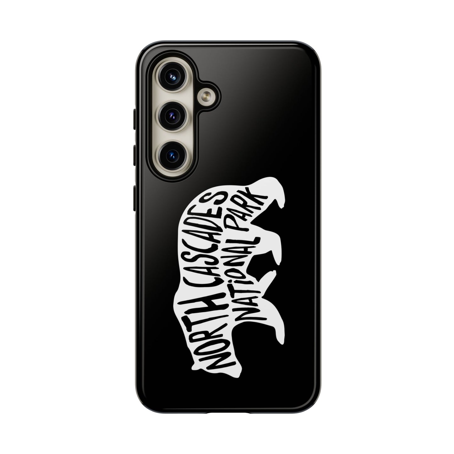 North Cascades National Park Phone Case - Black Bear Design