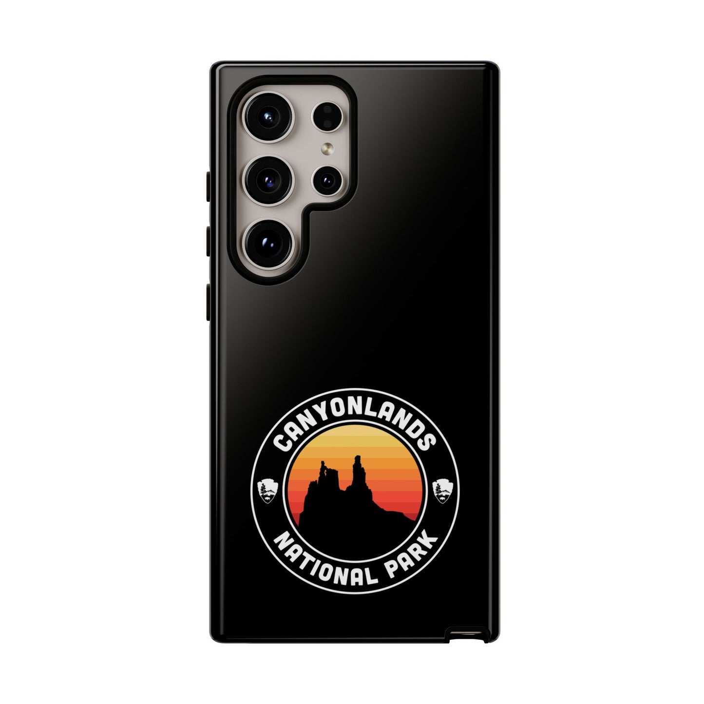 Canyonlands National Park Phone Case - Round Emblem Design