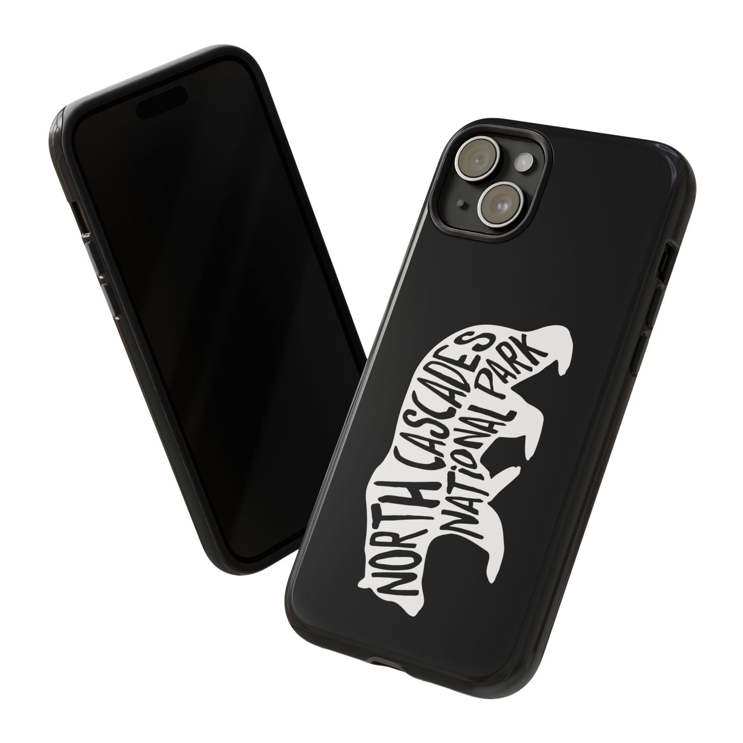 North Cascades National Park Phone Case - Black Bear Design