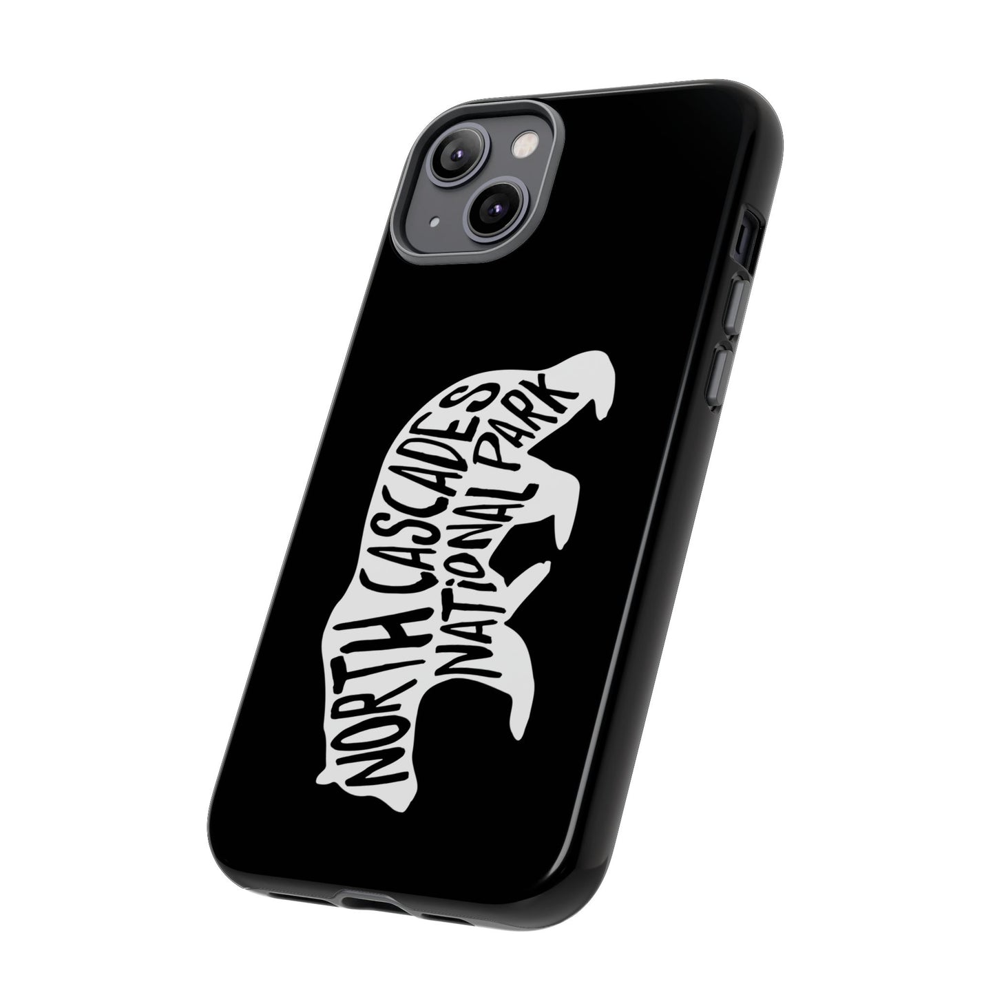 North Cascades National Park Phone Case - Black Bear Design