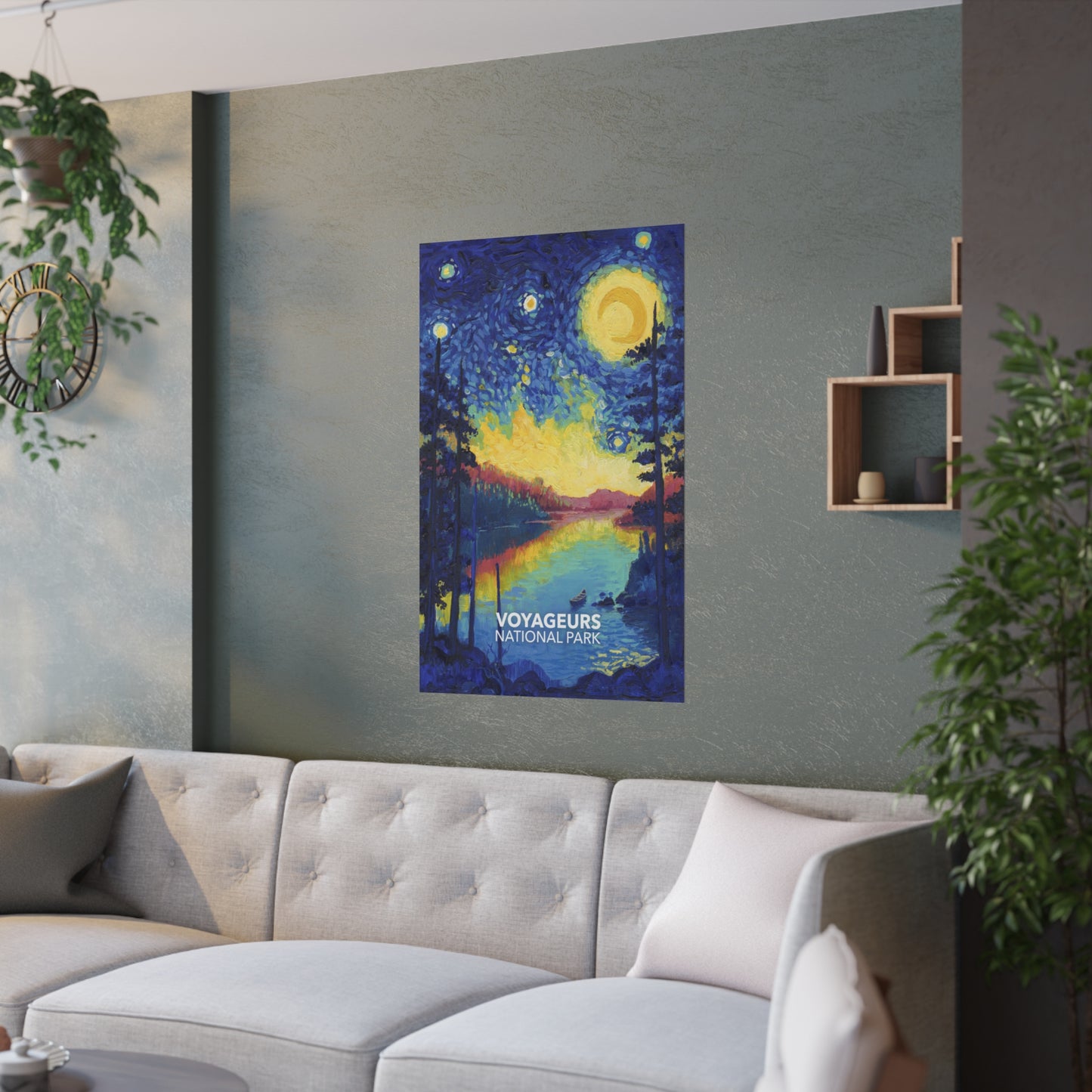 Voyageurs National Park Poster - Starry Night