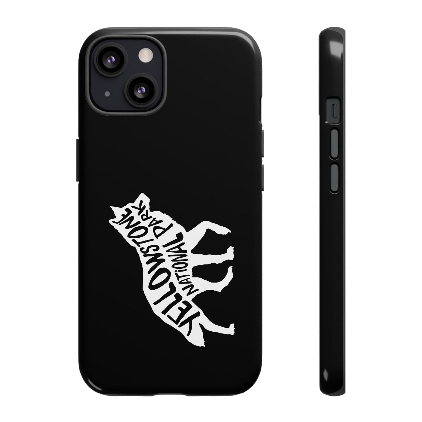 Yellowstone National Park Phone Case - Wolf Design