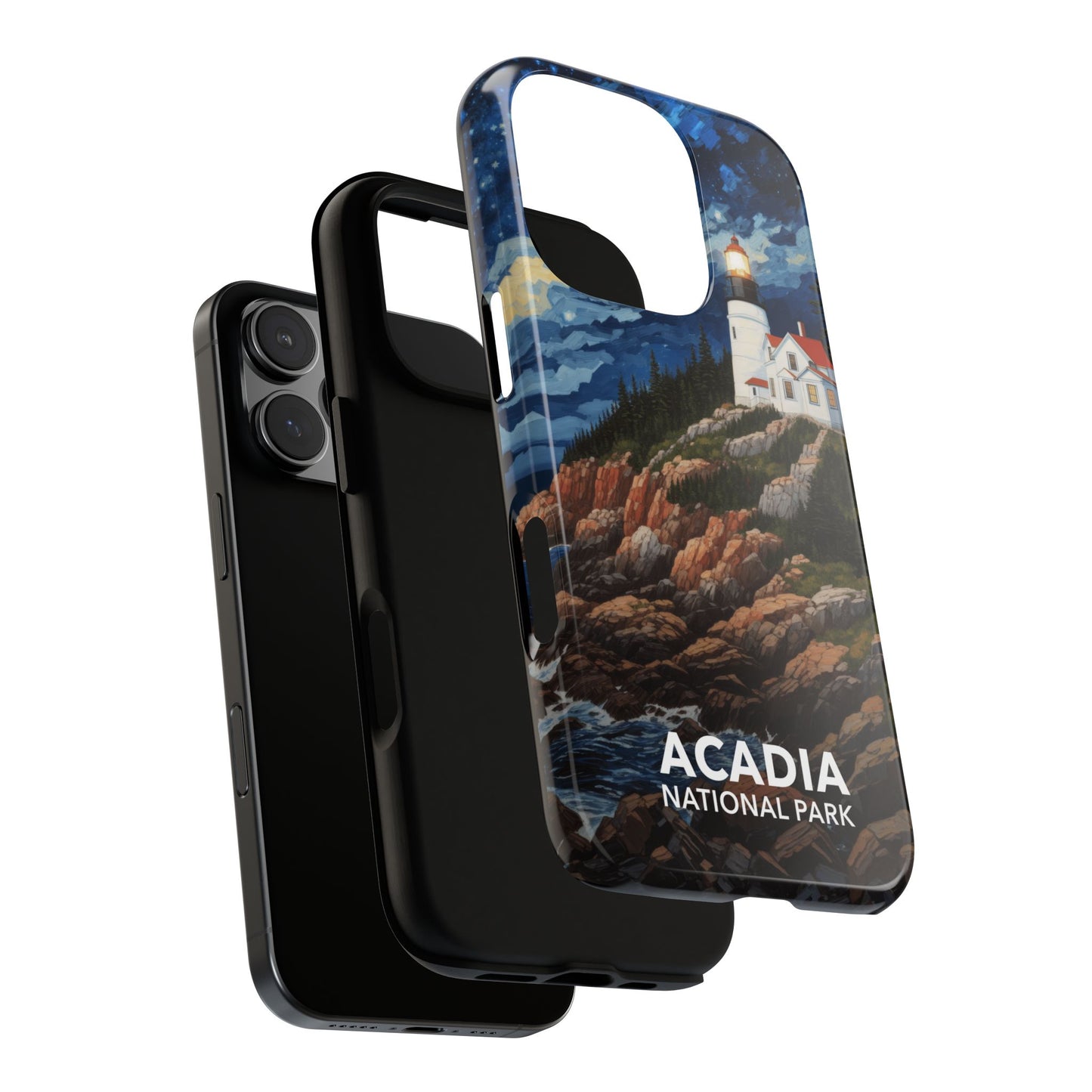 Acadia National Park Phone Case - Starry Night Lighthouse