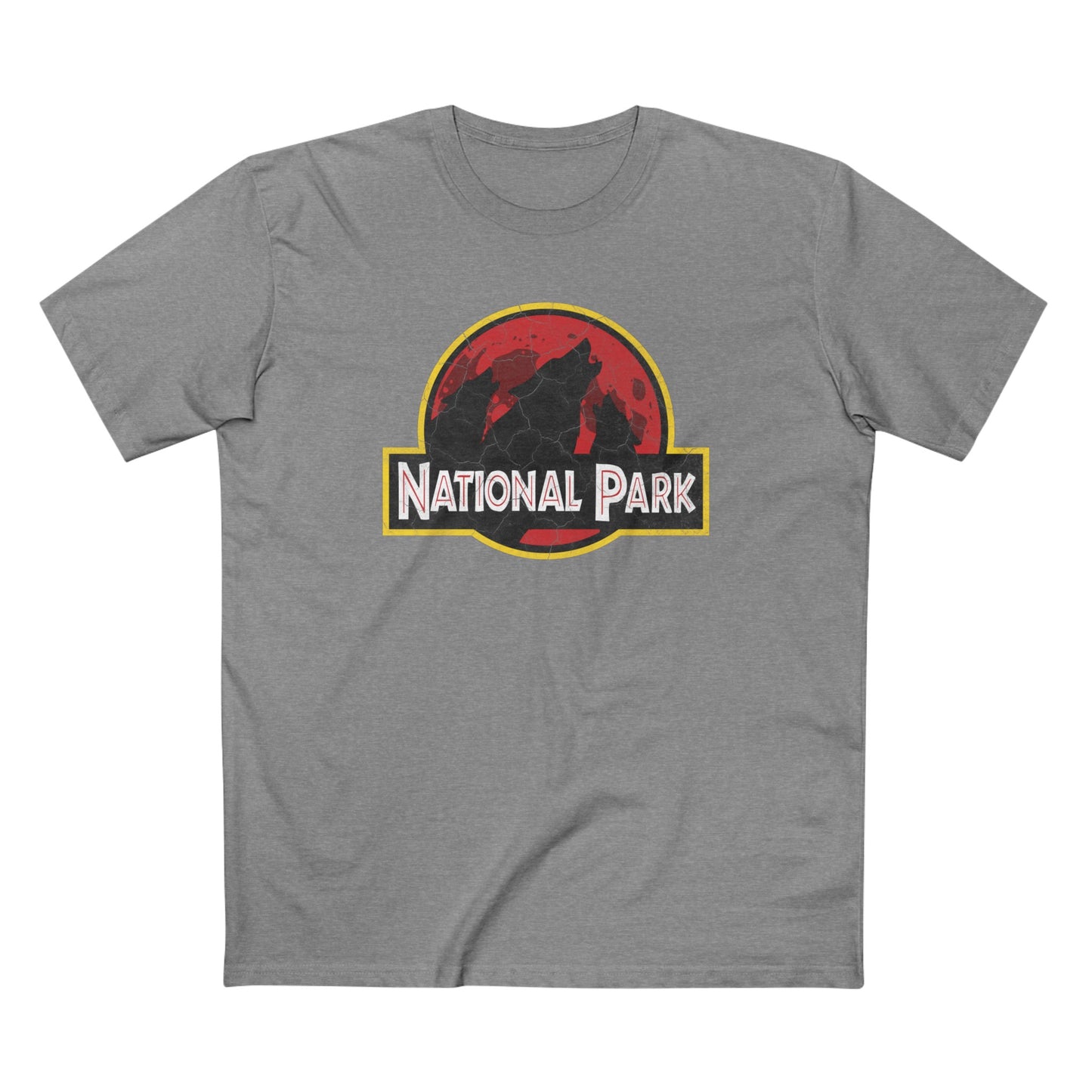 3 Wolf National Park T-Shirt - Parody Logo