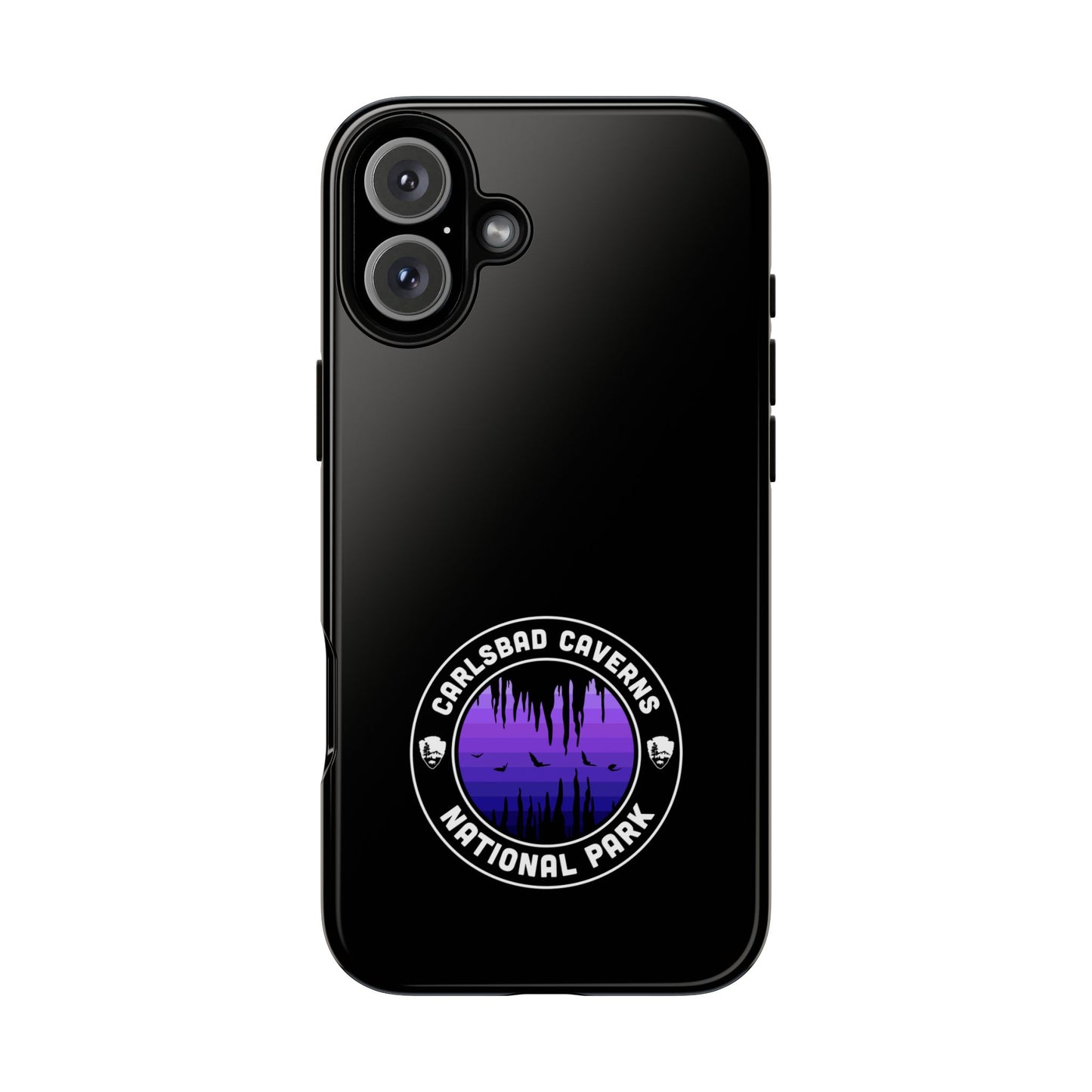 Carlsbad Caverns National Park Phone Case - Round Emblem Design