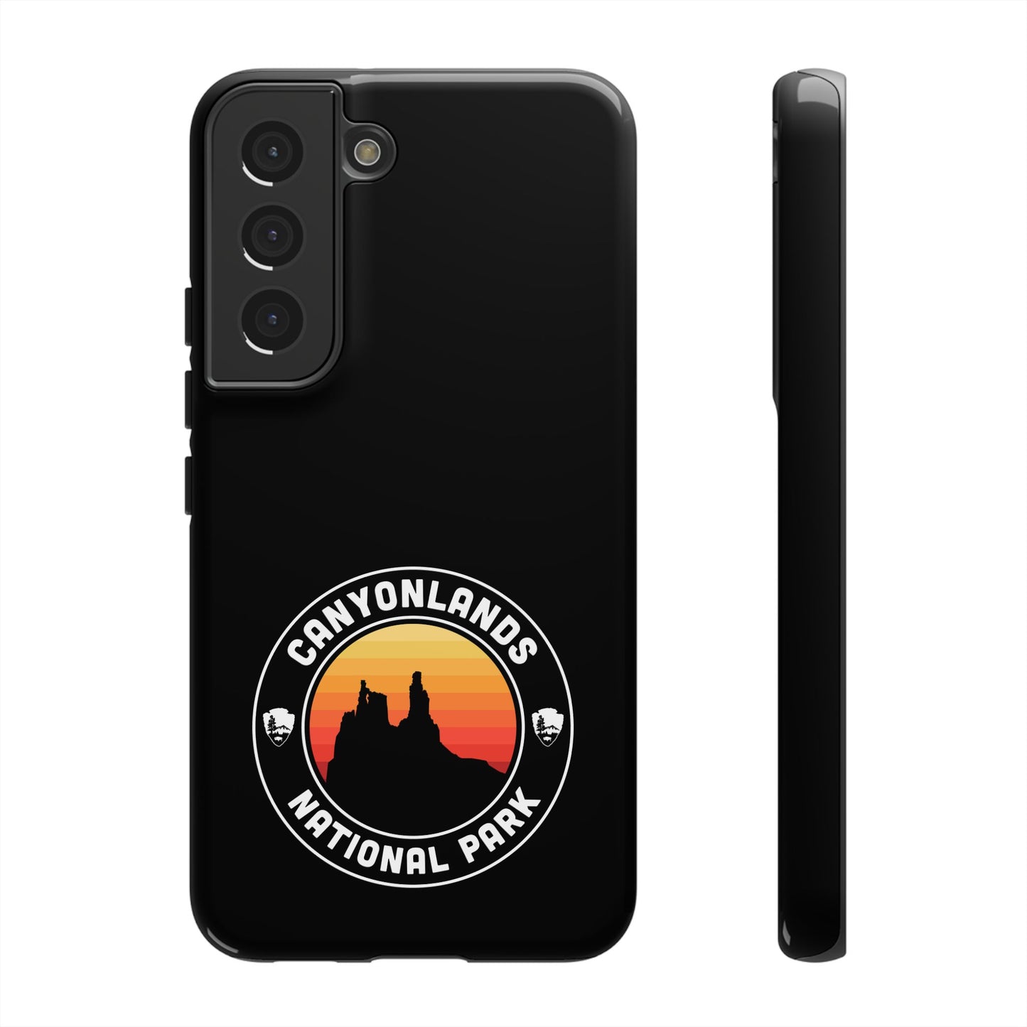 Canyonlands National Park Phone Case - Round Emblem Design