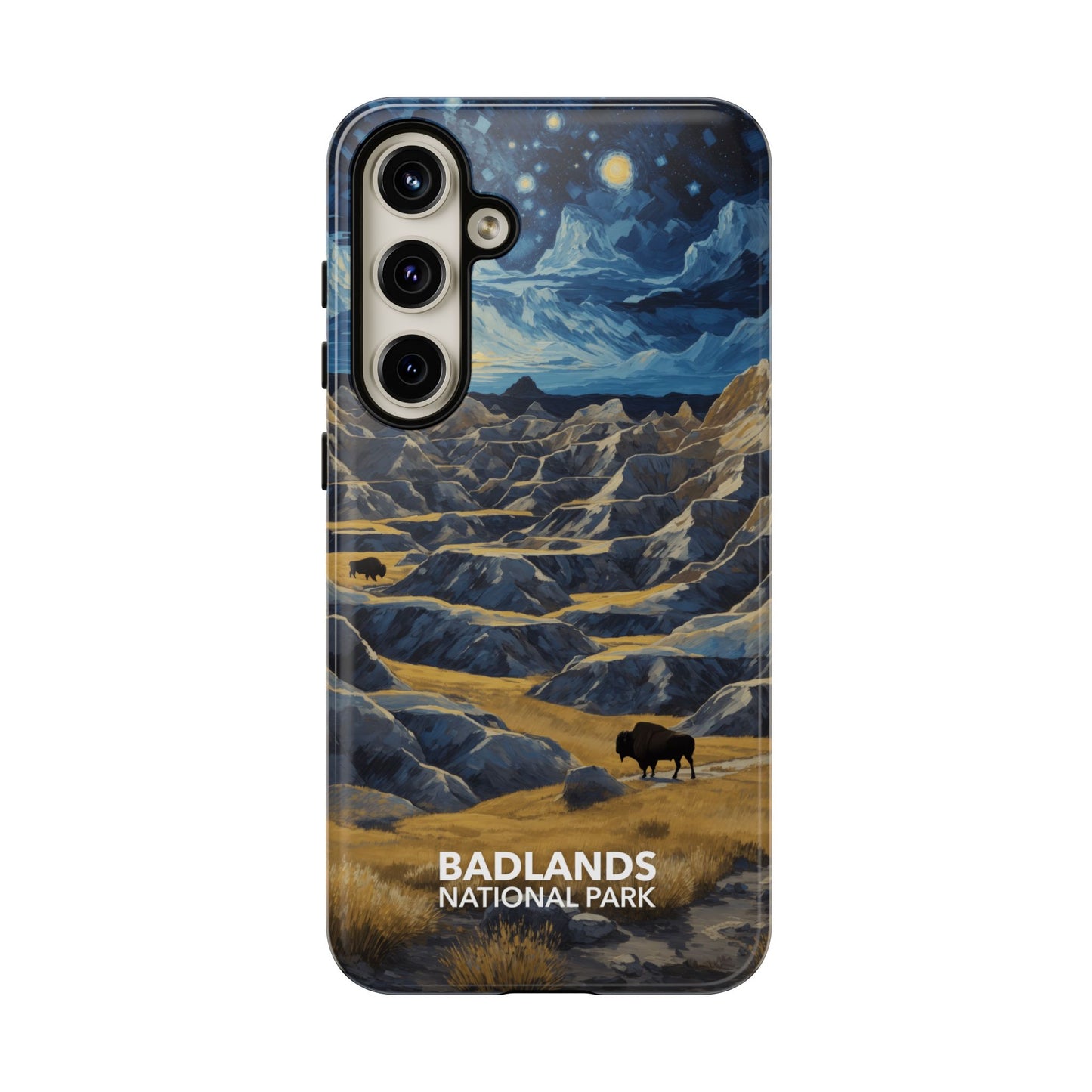 Badlands National Park Phone Case - Starry Night