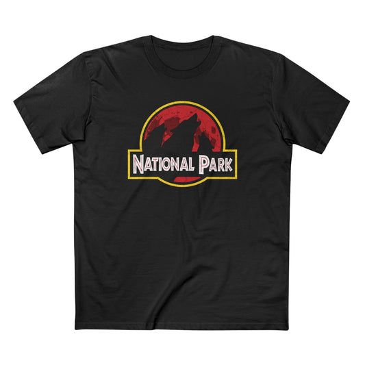 3 Wolf National Park T-Shirt - Parody Logo