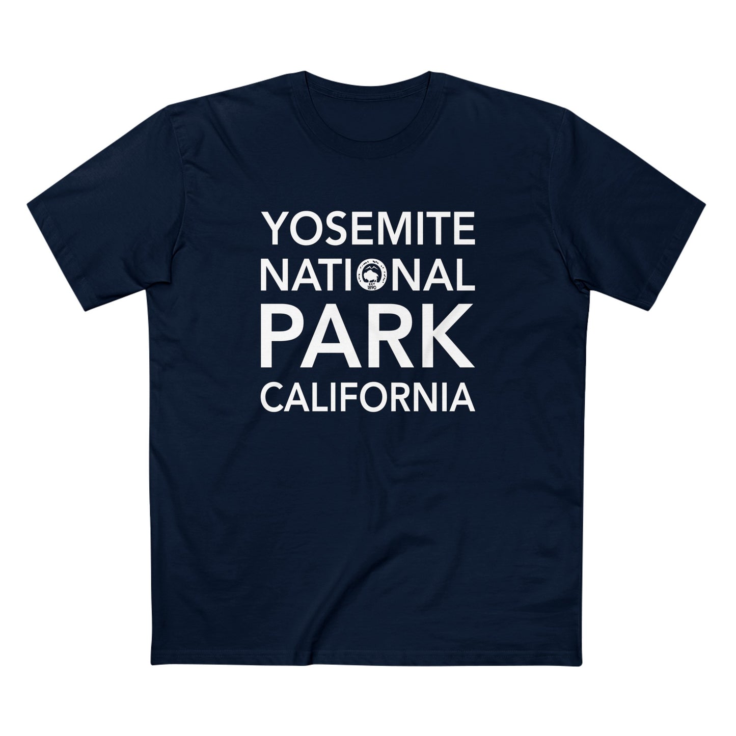 Yosemite National Park T-Shirt Block Text