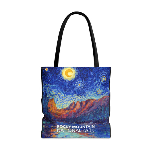 Rocky Mountain National Park Tote Bag - The Starry Night