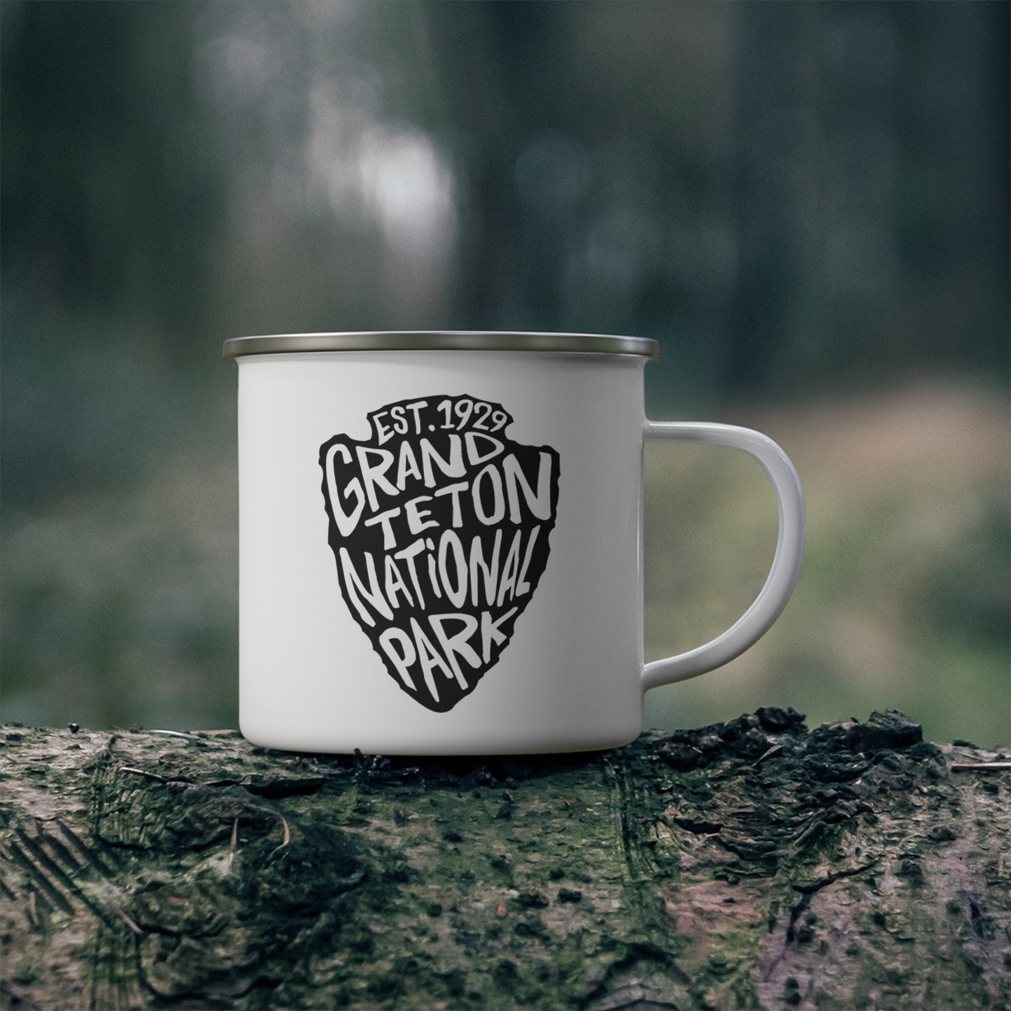 Grand Teton National Park Enamel Camping Mug - Arrowhead