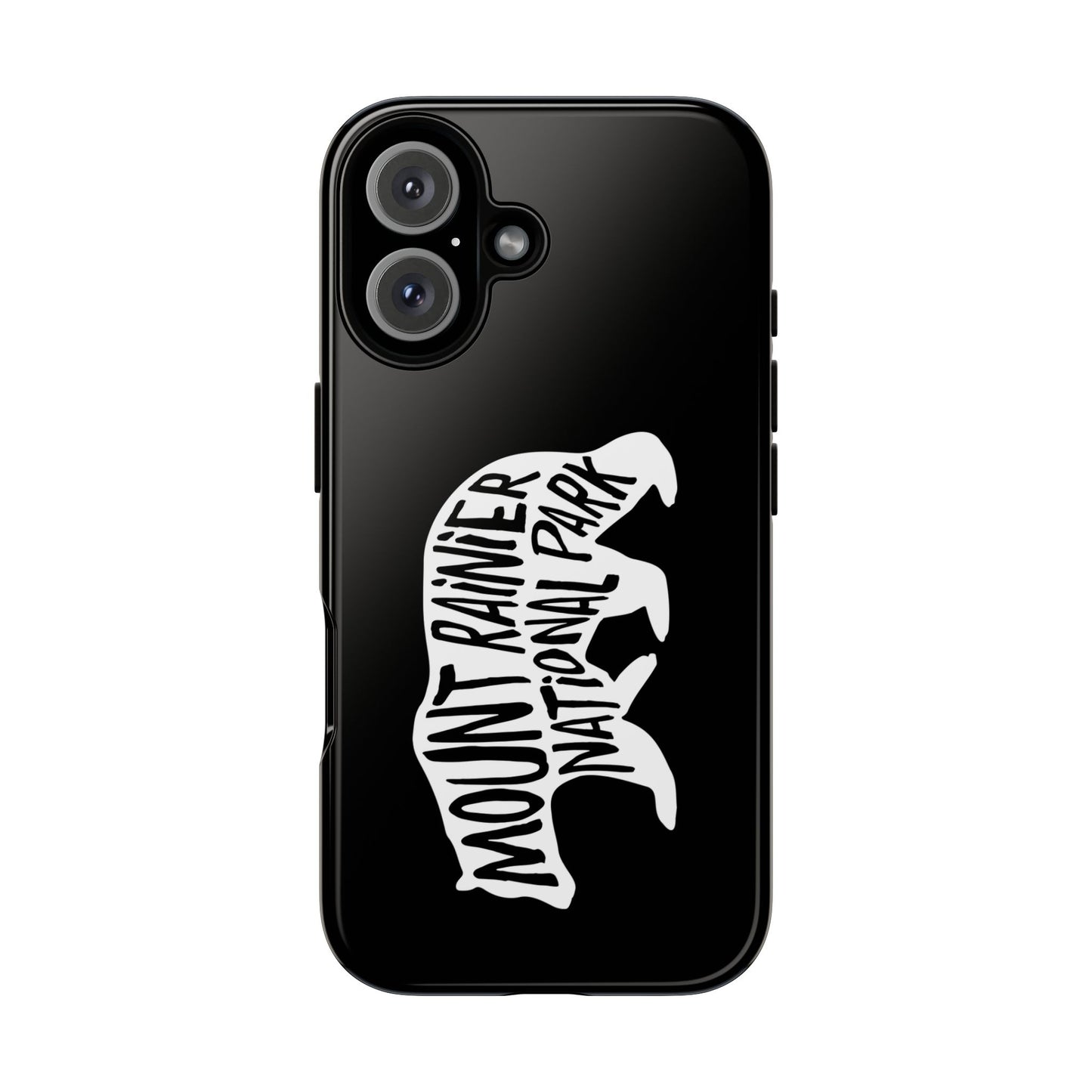 Mount Rainier National Park Phone Case - Black Bear Design