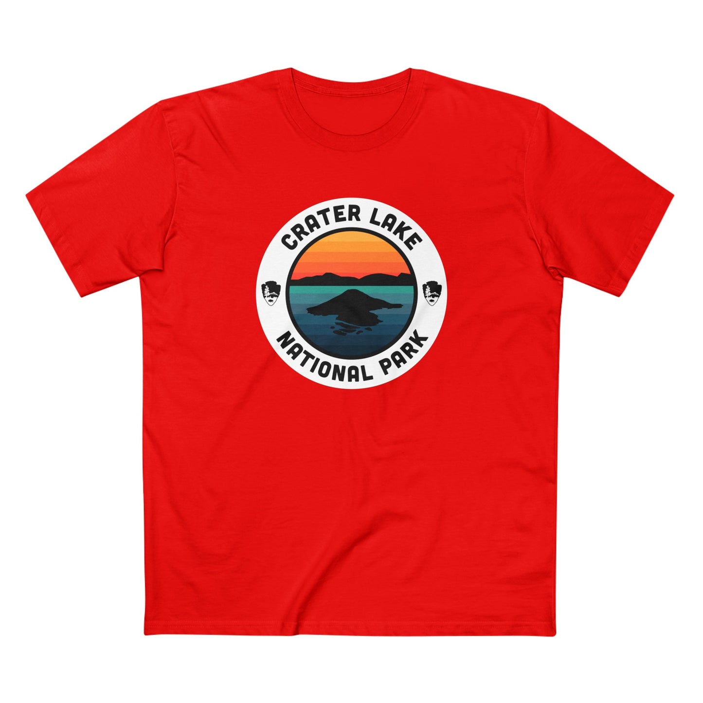 Crater Lake National Park T-Shirt - Round Badge Design