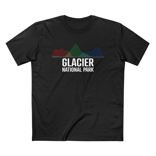 Glacier National Park T-Shirt - Histogram Design