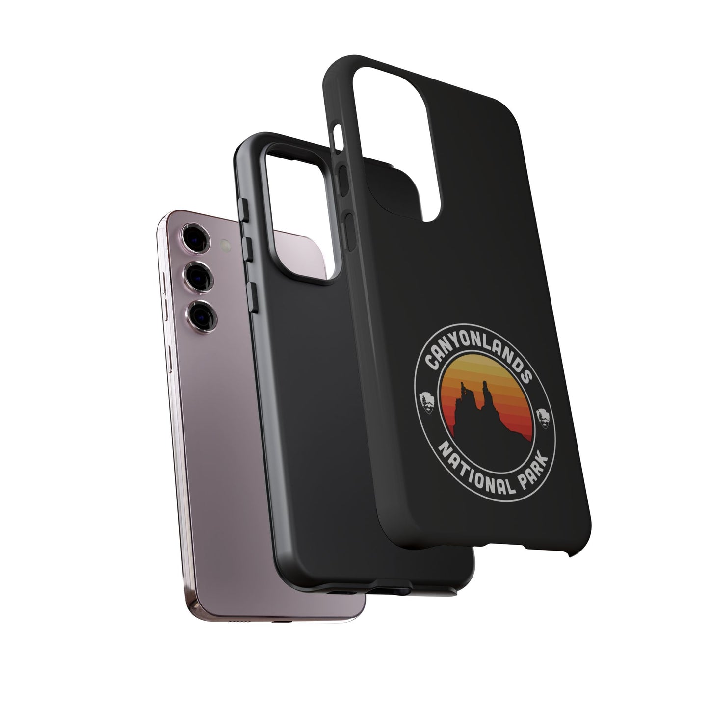 Canyonlands National Park Phone Case - Round Emblem Design