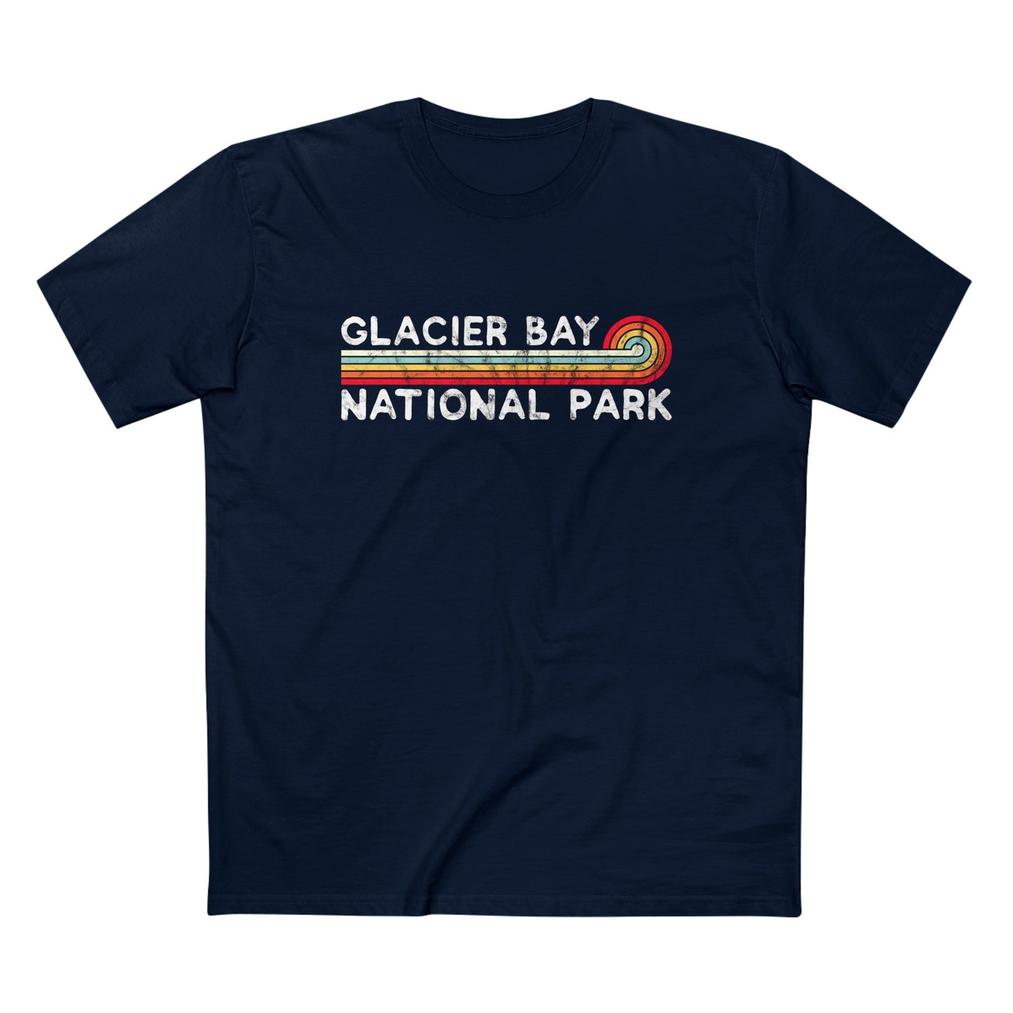 Glacier Bay National Park T-Shirt - Vintage Stretched Sunrise