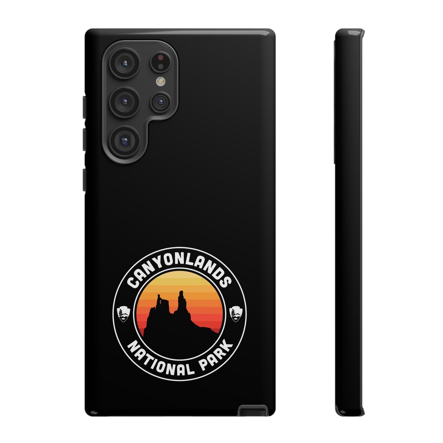 Canyonlands National Park Phone Case - Round Emblem Design