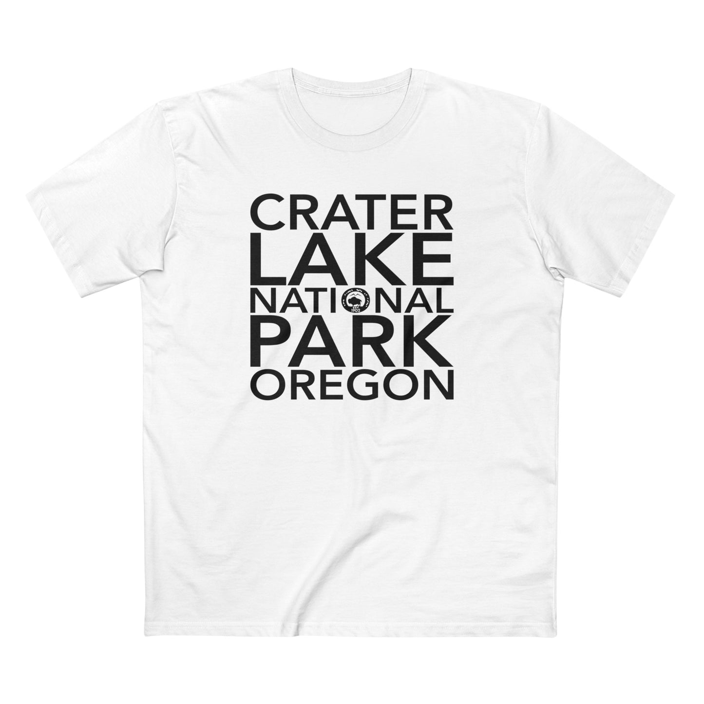 Crater Lake National Park T-Shirt Block Text