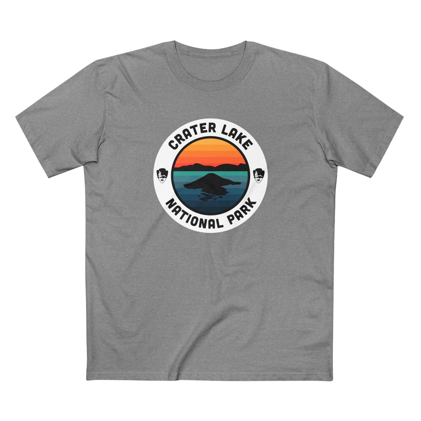 Crater Lake National Park T-Shirt - Round Badge Design