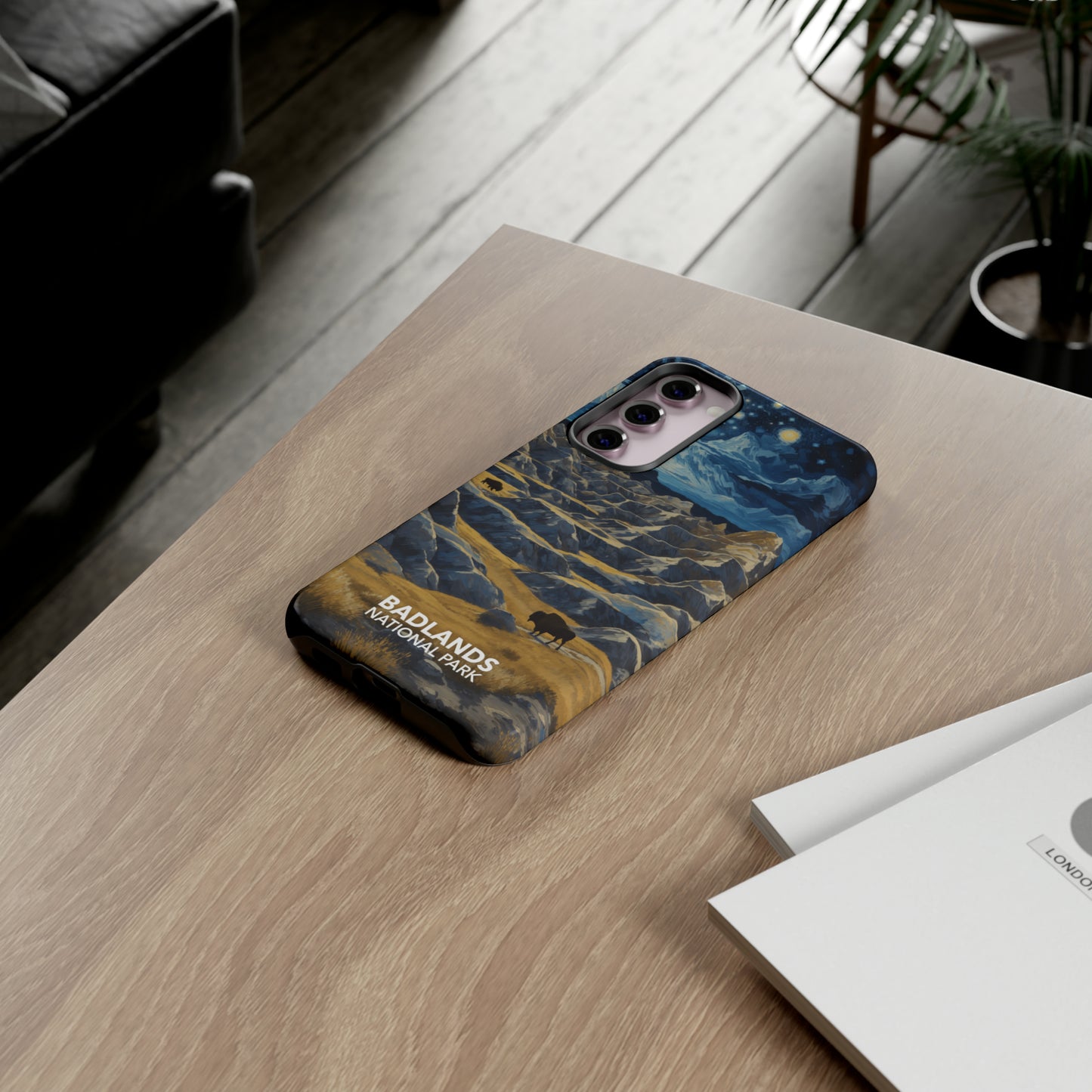 Badlands National Park Phone Case - Starry Night