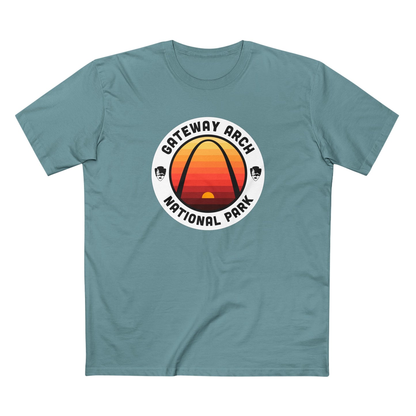 Gateway Arch National Park T-Shirt - Round Badge Design