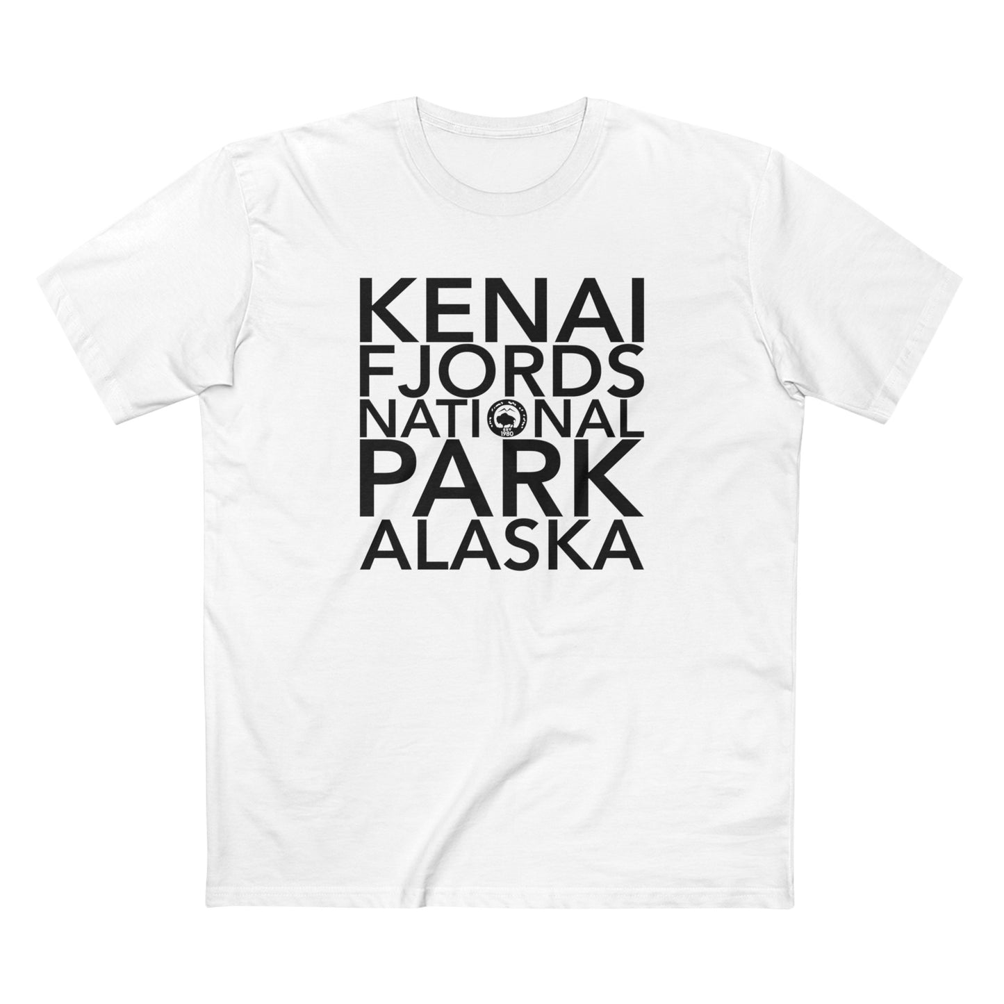 Kenai Fjords National Park T-Shirt Block Text