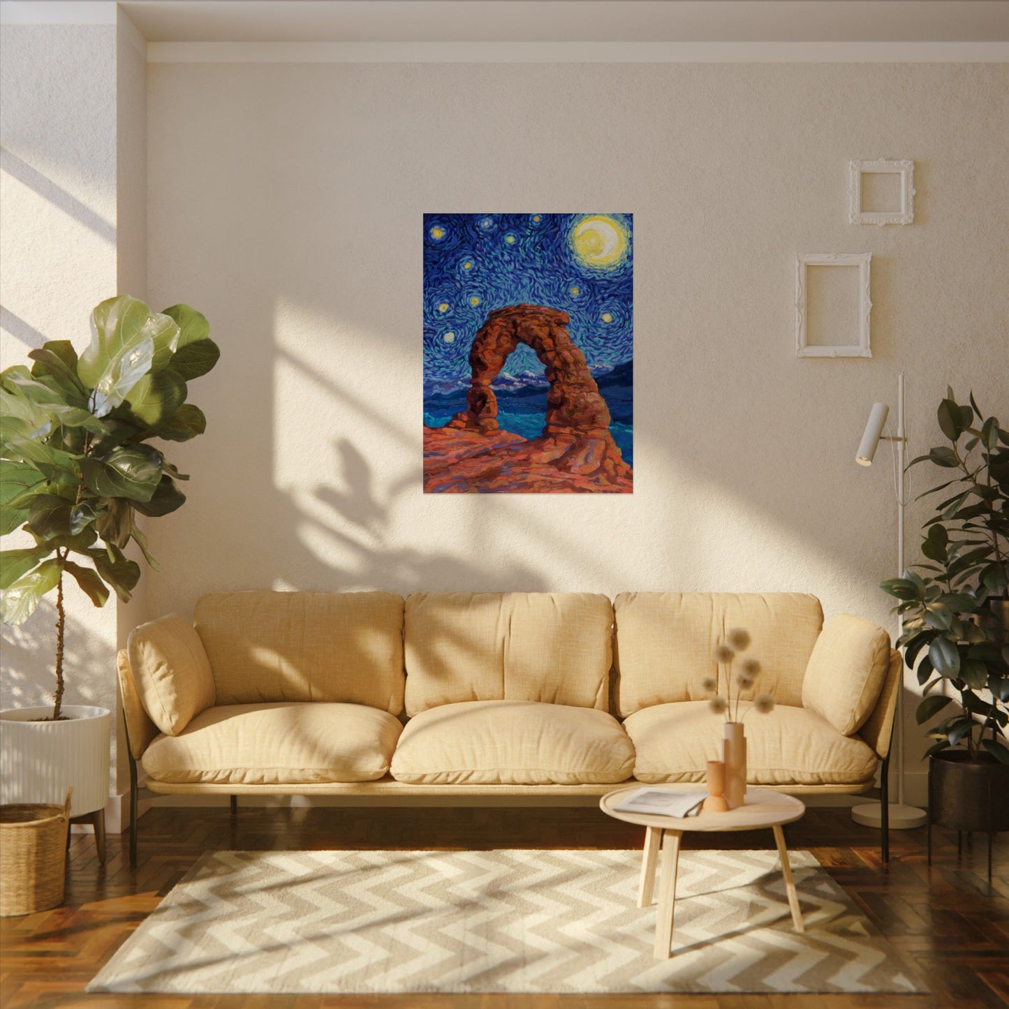 Arches National Park Starry Night Poster - Premium Textured Paper