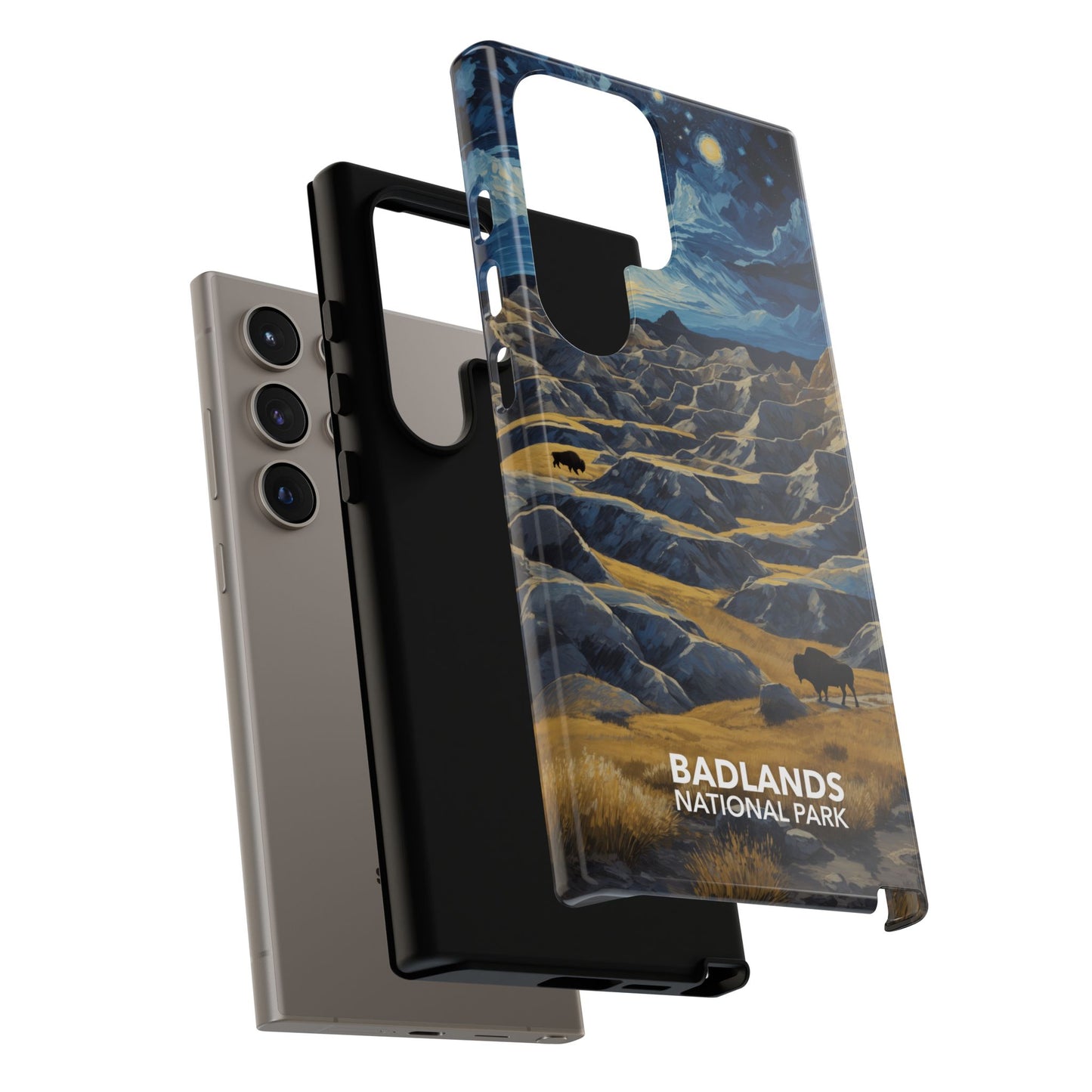 Badlands National Park Phone Case - Starry Night