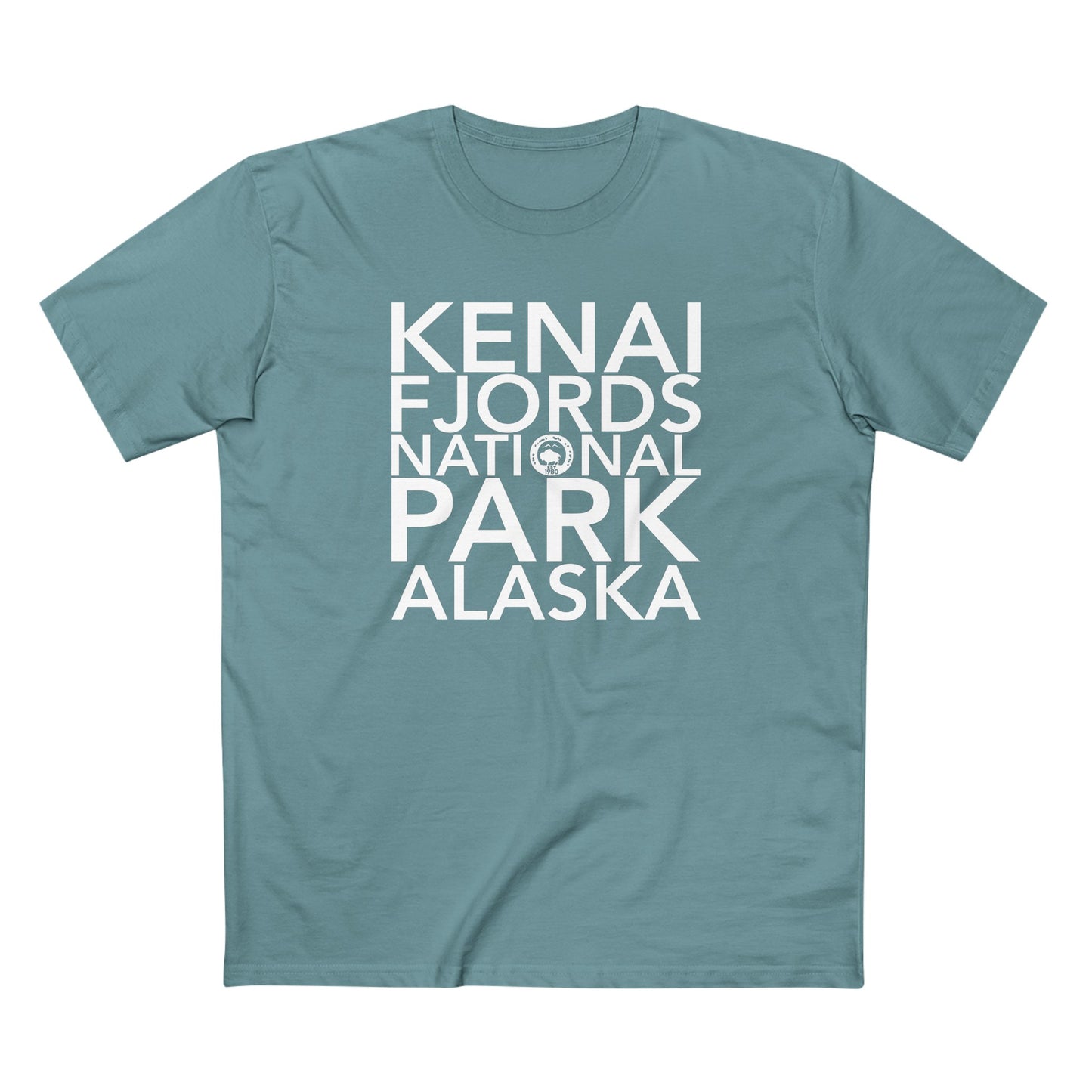 Kenai Fjords National Park T-Shirt Block Text