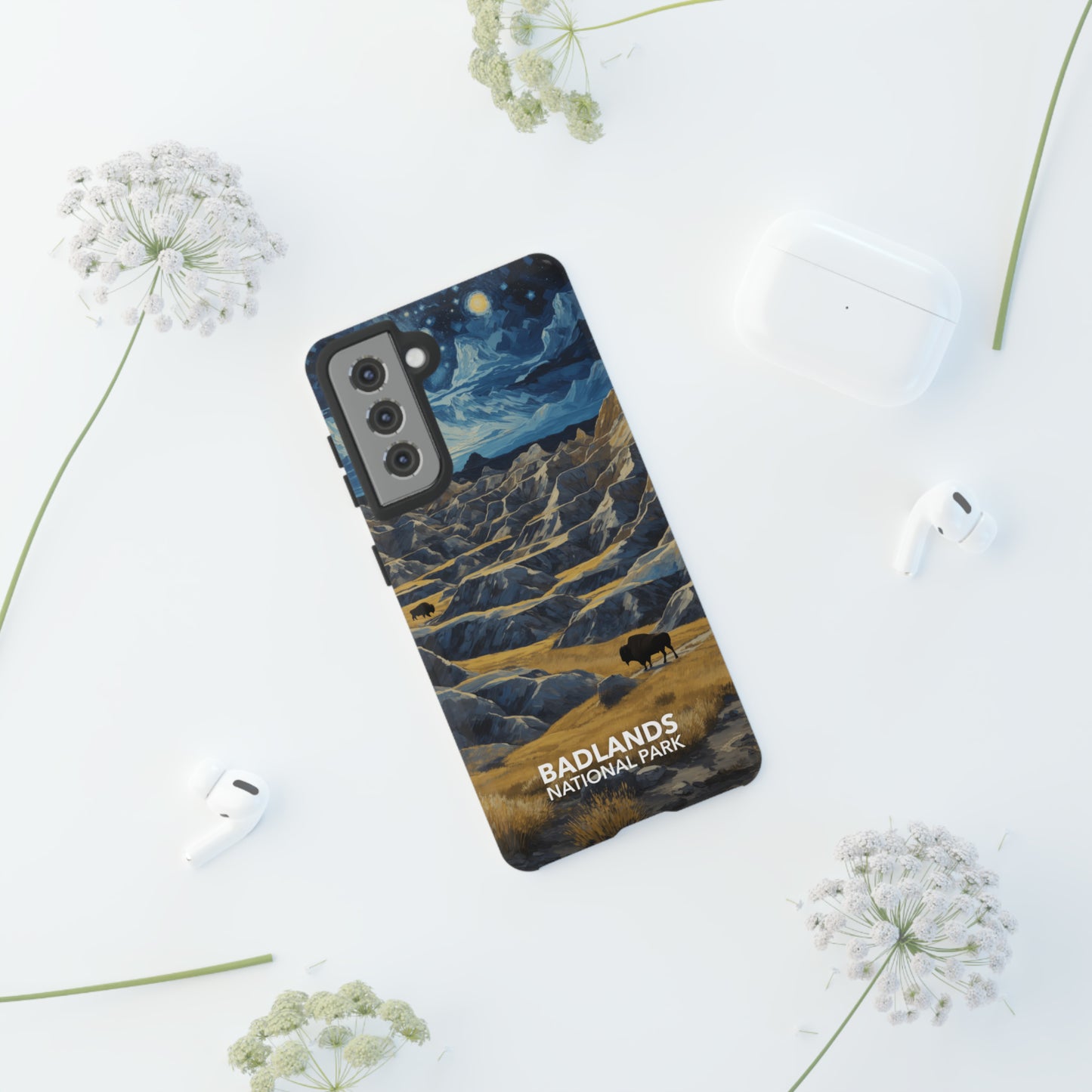 Badlands National Park Phone Case - Starry Night