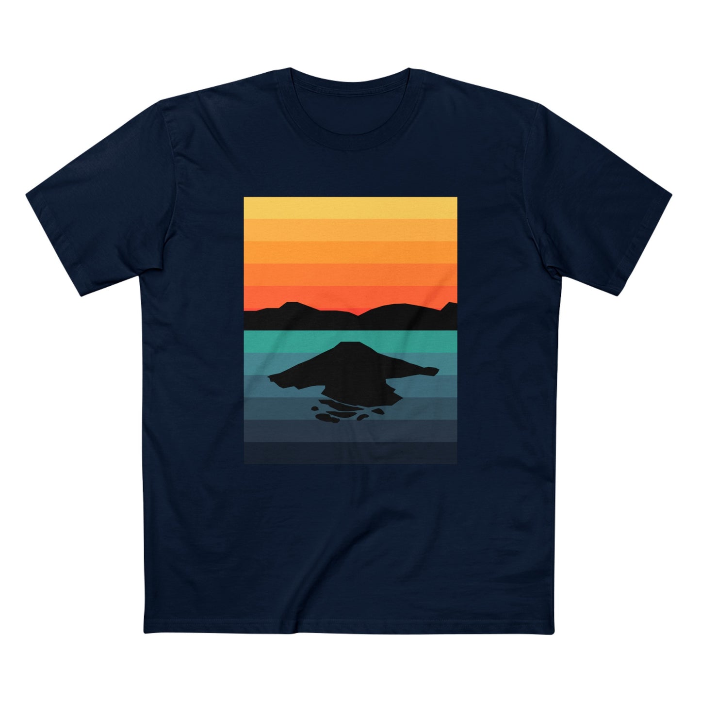 Crater Lake National Park T-Shirt - Gradient Poster Design