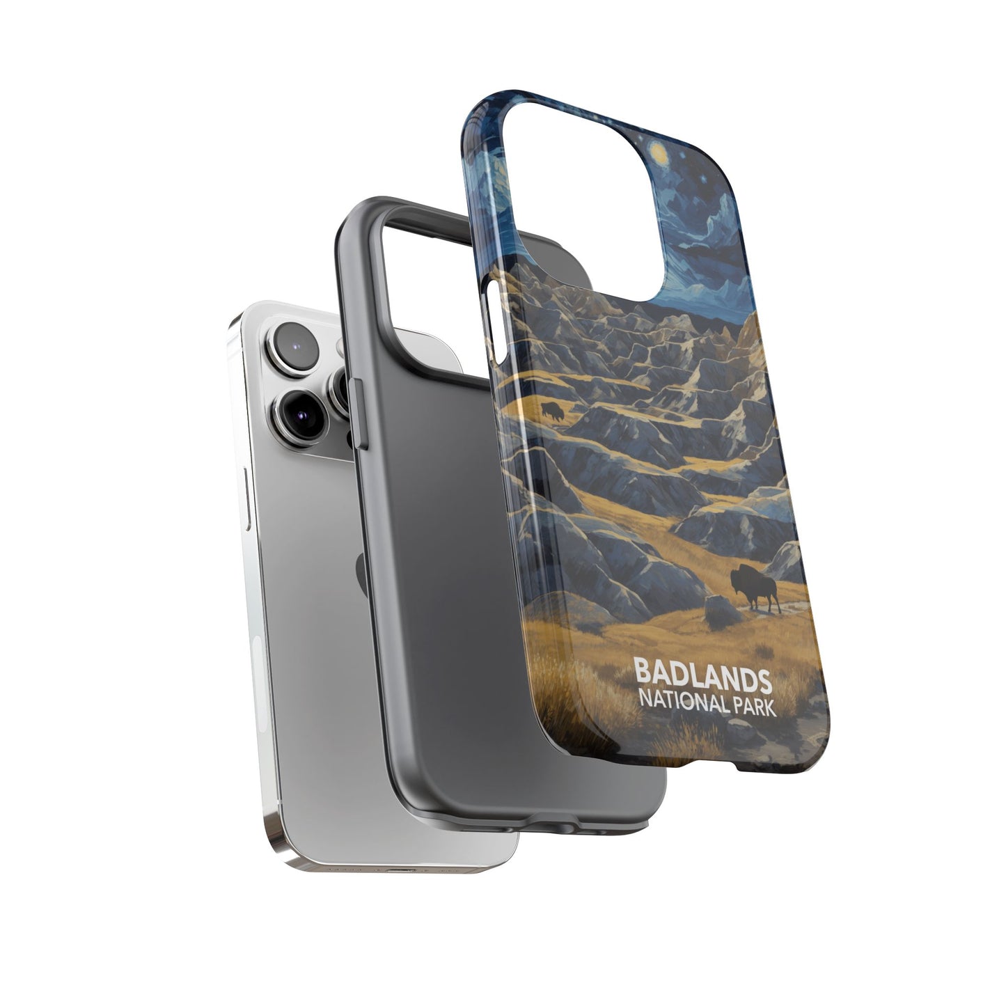 Badlands National Park Phone Case - Starry Night