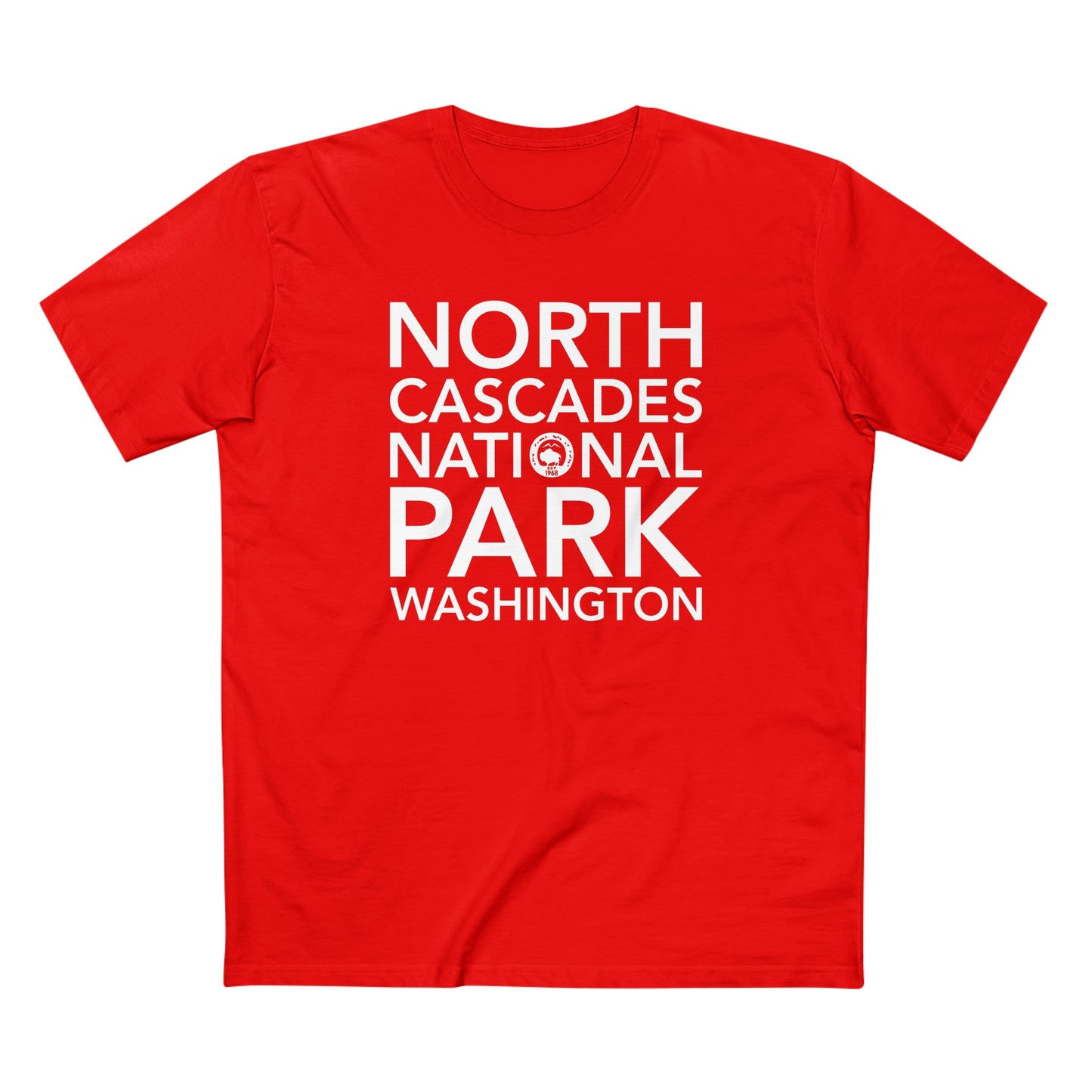 North Cascades National Park T-Shirt Block Text