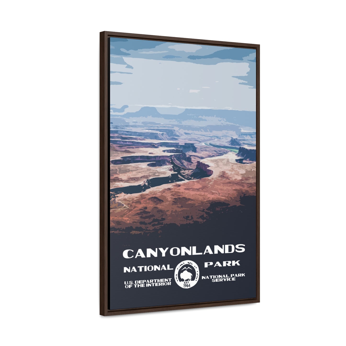 Canyonlands National Park Framed Canvas - WPA Poster