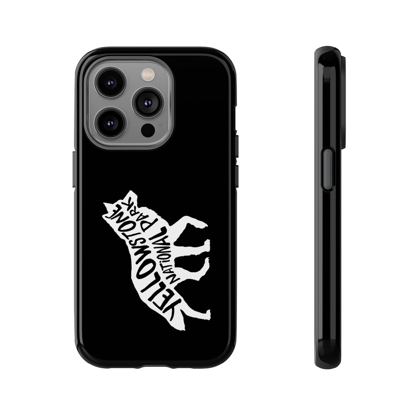 Yellowstone National Park Phone Case - Wolf Design