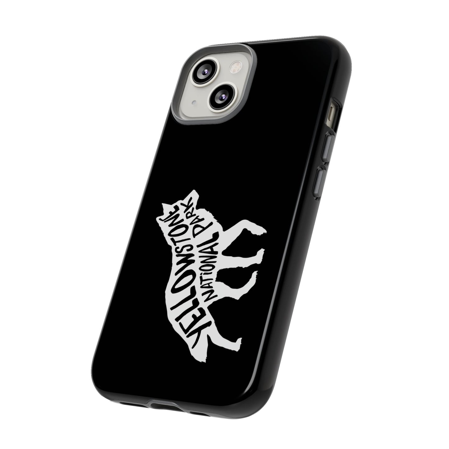 Yellowstone National Park Phone Case - Wolf Design