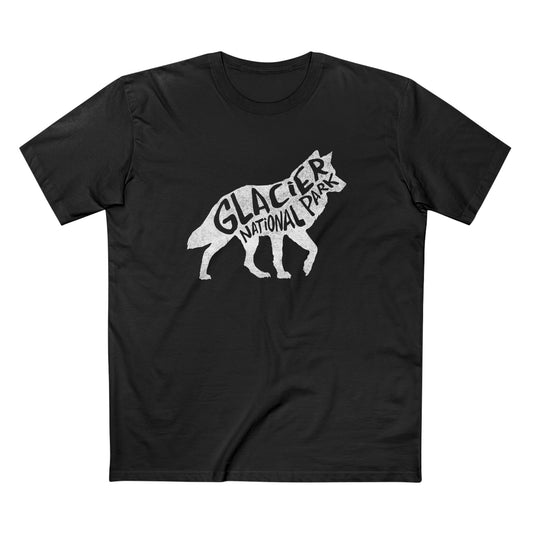 Glacier National Park T-Shirt - Gray Wolf