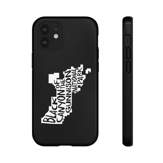 Black Canyon of the Gunnison National Park Phone Case - Map Design